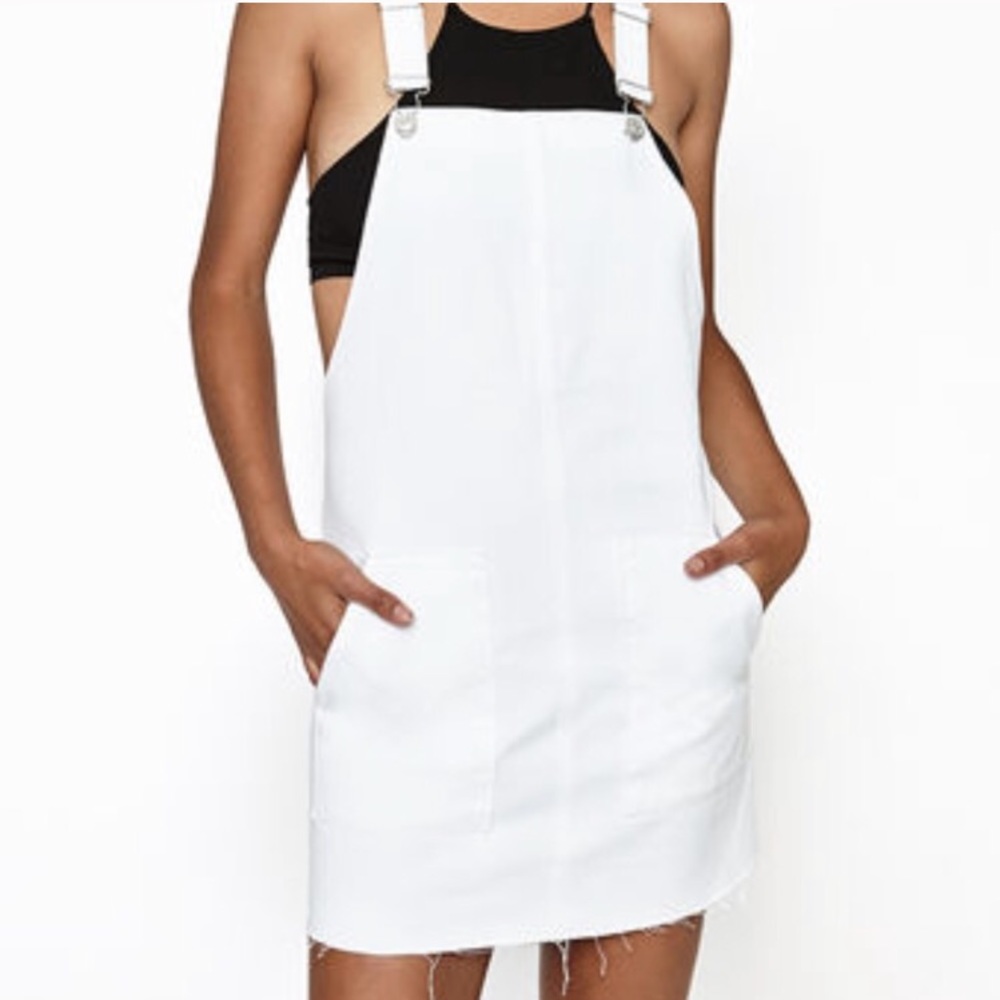 NWT White Pacsun Overall Dress